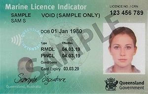 Marine Licence Indicator Queensland Australia, Queensland Drivers Licence