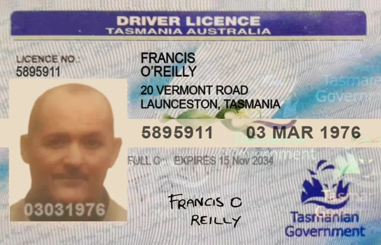 Full Drivers Licence Tasmania Australia, Tasmania Drivers Licence